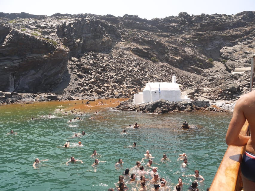 Santorini Port: 3 Hour Cruise to Volcano and Hot Springs - Palea Kameni and the reality of the hot springs
