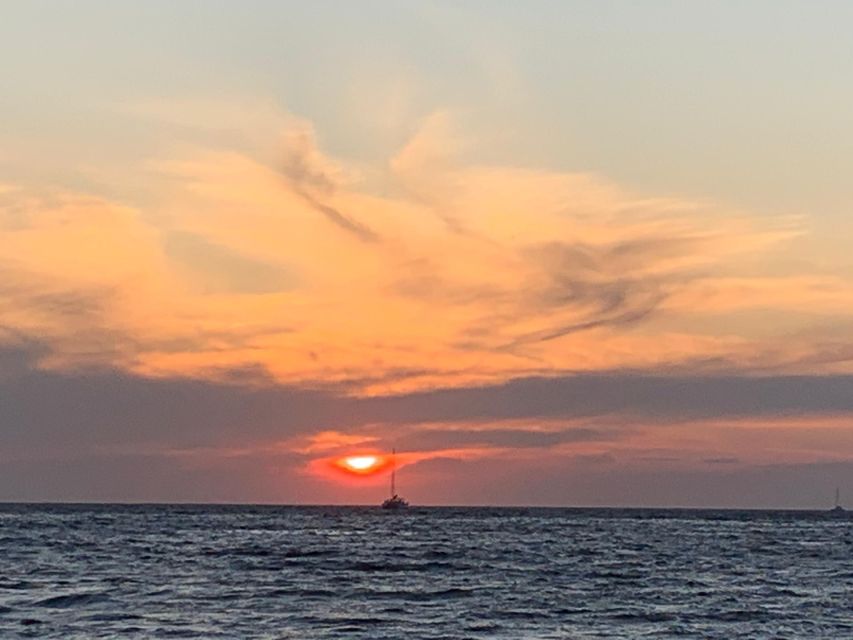 Santorini: Private 5-Hour Sunset Sailing Tour with Dinner - Thirassia for swimming, snorkeling, and dinner