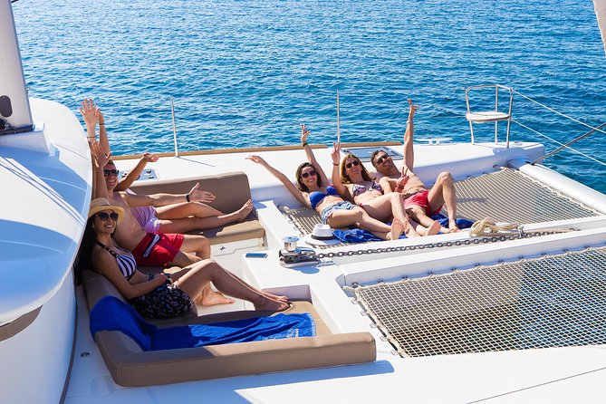 Santorini Private Catamaran Cruise with BBQ, Open Bar & Transfers - Thirasia and the final views across the caldera