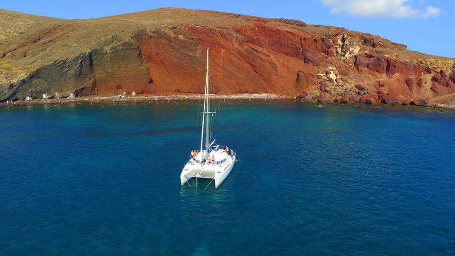 Santorini: Private Catamaran Cruise with Food & Drinks - Key points to know before sailing