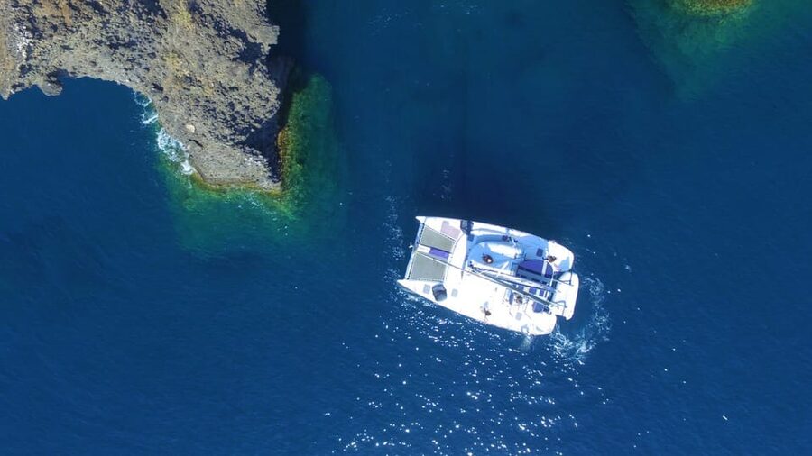 Santorini: Private Catamaran Cruise with Food & Drinks - The crew makes the private format work