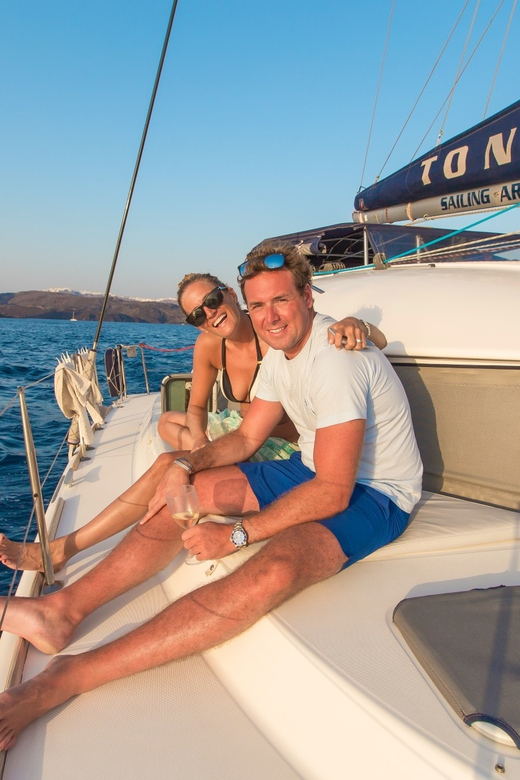 Santorini: Private Catamaran Cruise with Food & Drinks - A closer look at the five-hour route