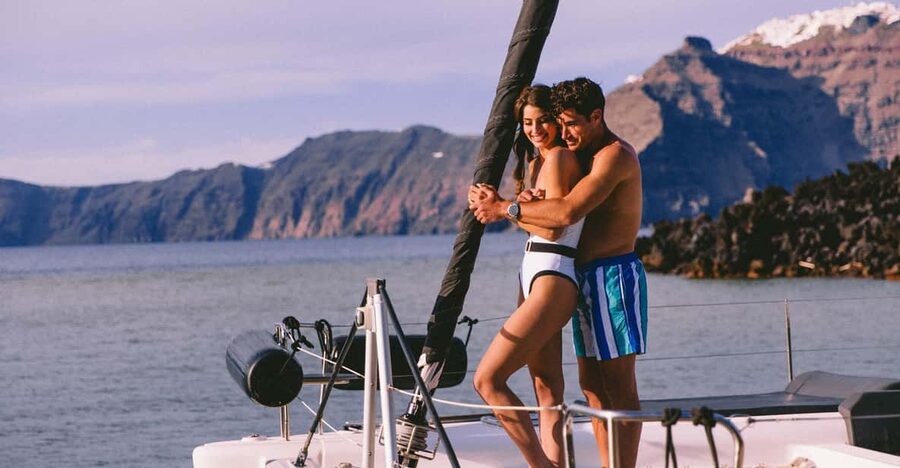 Santorini: Private Catamaran Tour with BBQ Meal and Drinks - Key points to know before you book