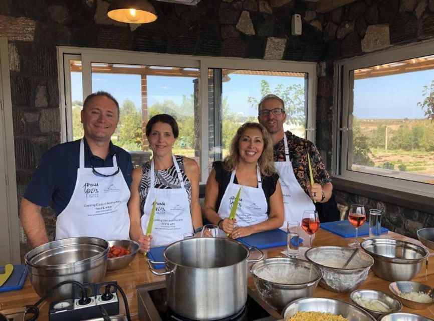 Santorini: Private Cooking Class and Wine Tasting Tour - Two wineries and eight Santorini wines