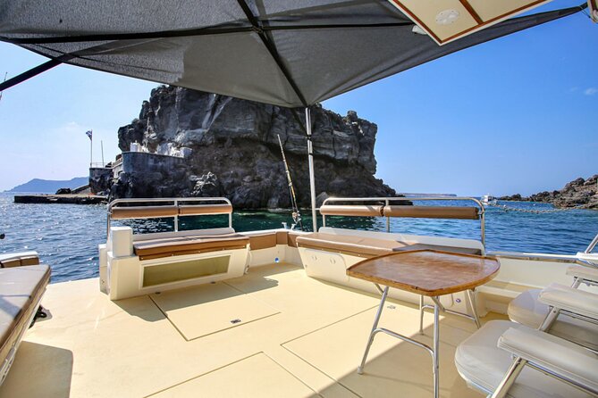 Santorini Private Cruise Sightseeing Tour with BBQ and Drinks - Santorini Volcano and the caldera views