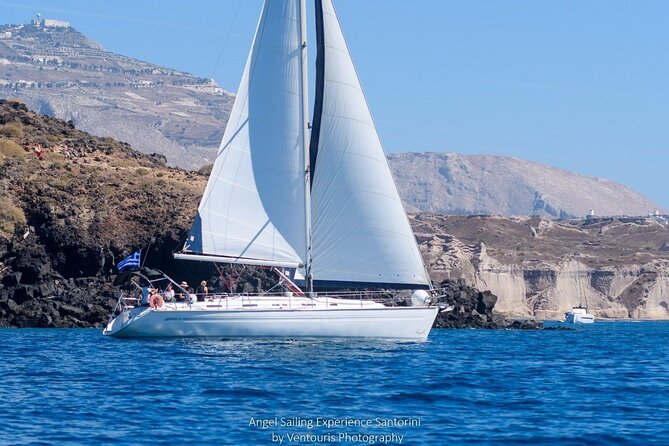 Santorini Private Daytime Sailing Tour with Meal, Drinks &Transfer included - An hour at Thirassia for swimming and lunch