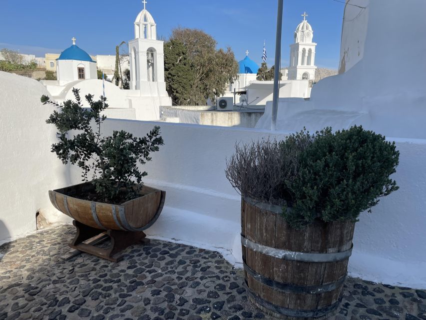 Santorini Private Daytime Wine Tour with Certified Sommelier - Gaia Wines in a former tomato factory