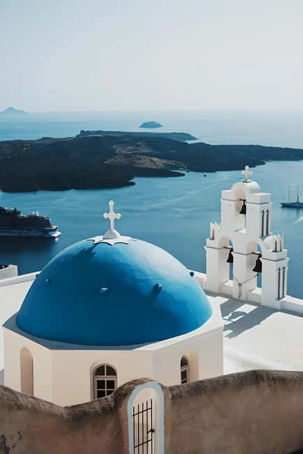 Santorini : Private Guided Highlights Tour - Firostefani and the Three Bells of Fira