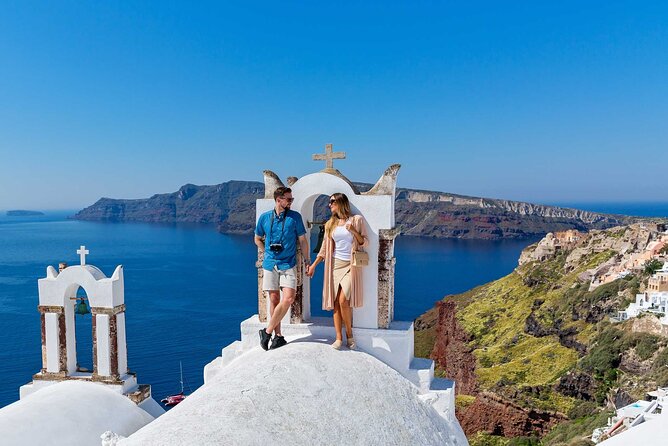 Santorini Private Photoshoot Tour by a Professional Photographer - Imerovigli in one hour: shorter, wider caldera views