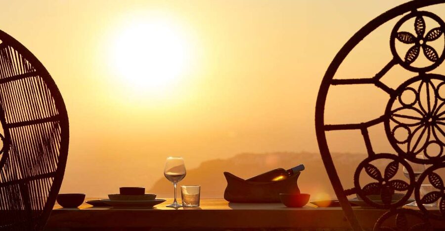 Santorini: Private Romantic Sunset Dinner with Caldera View - Sunset views, privacy, and the romance factor