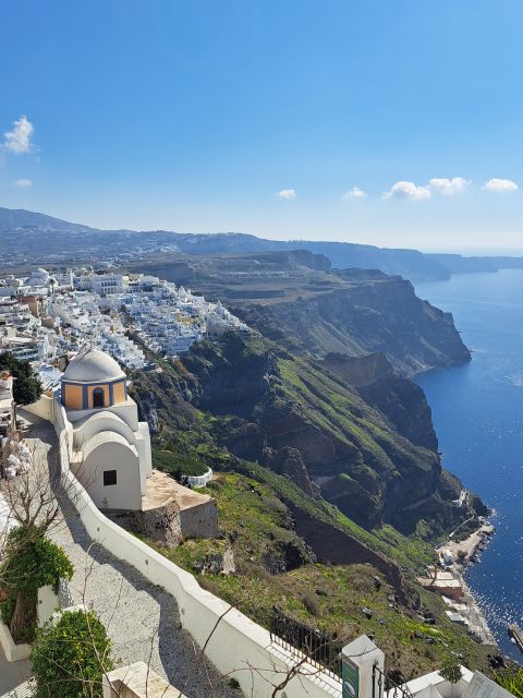 Santorini: Private Sightseeing Half-Day Tour - Firostefani starts with Santorini’s famous postcard