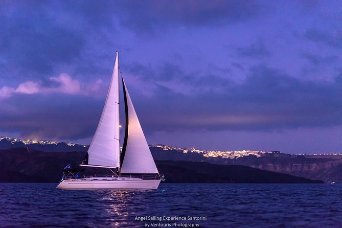 Santorini Private Sunset Sailing Tour with Dinner, Drinks &Transfer included - Leaving the marina beside the pumice beach