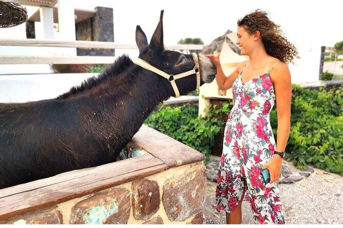 Santorini Private Tour 5hours Wine and local product tasting - Perissa: volcanic sand under your feet