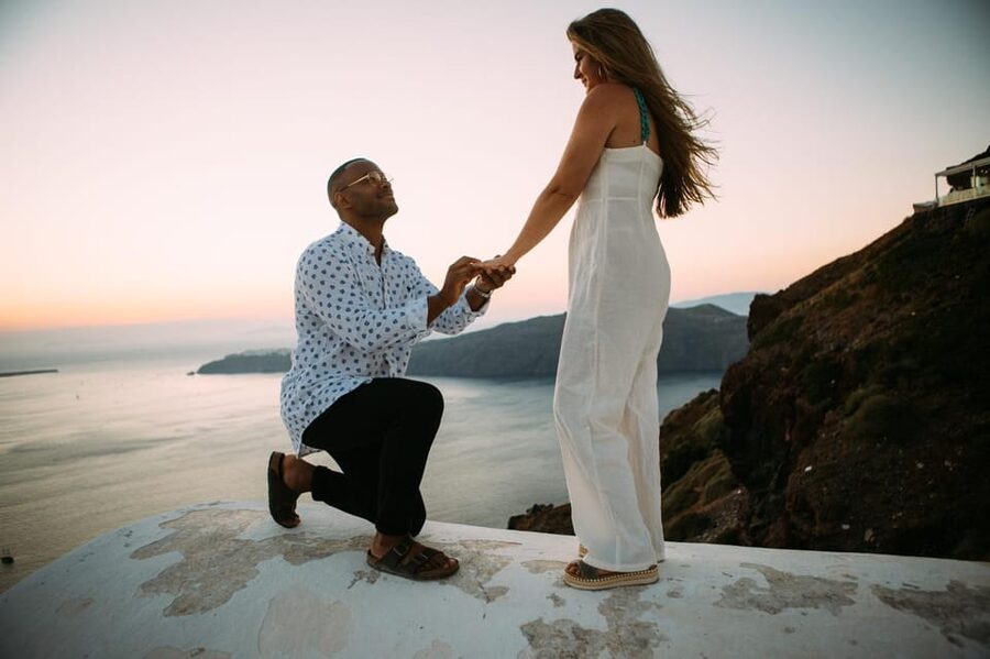Santorini Proposal: A Luxury Photoshoot for Your Yes! Moment - Who will enjoy this most