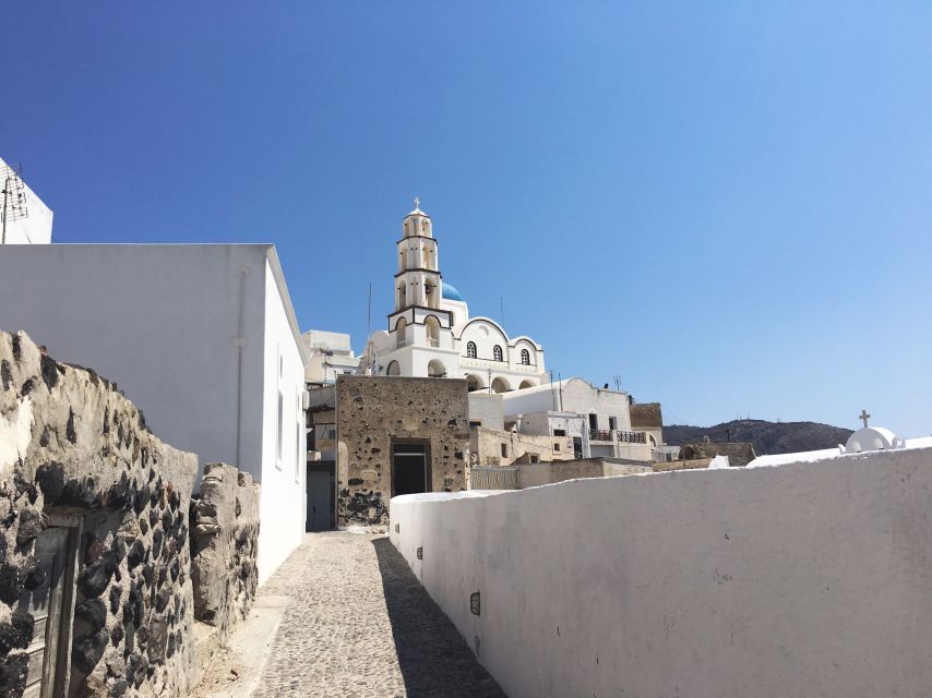 Santorini: Pyrgos, Winery & Oia - Prophet Elias and Santorini from above