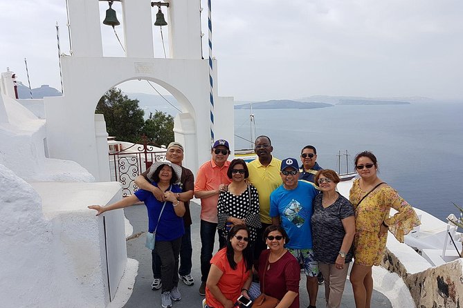 Santorini Round Tour - Santo Wine and the view across the island