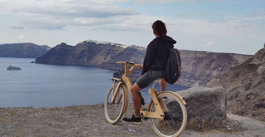 Santorini's Handcrafted Wooden E-Bike Rental - A full day on Santorini’s south side