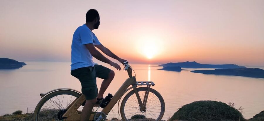 Santorini's Private 2-hour Wooden E-bike Tour - What you see inside the castle lanes