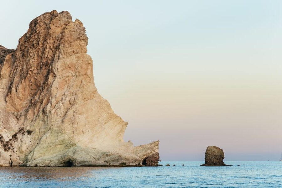 Santorini: Sailing Catamaran Cruise with BBQ and Drinks - The sunset cruise from Vlychada to Ammoudi