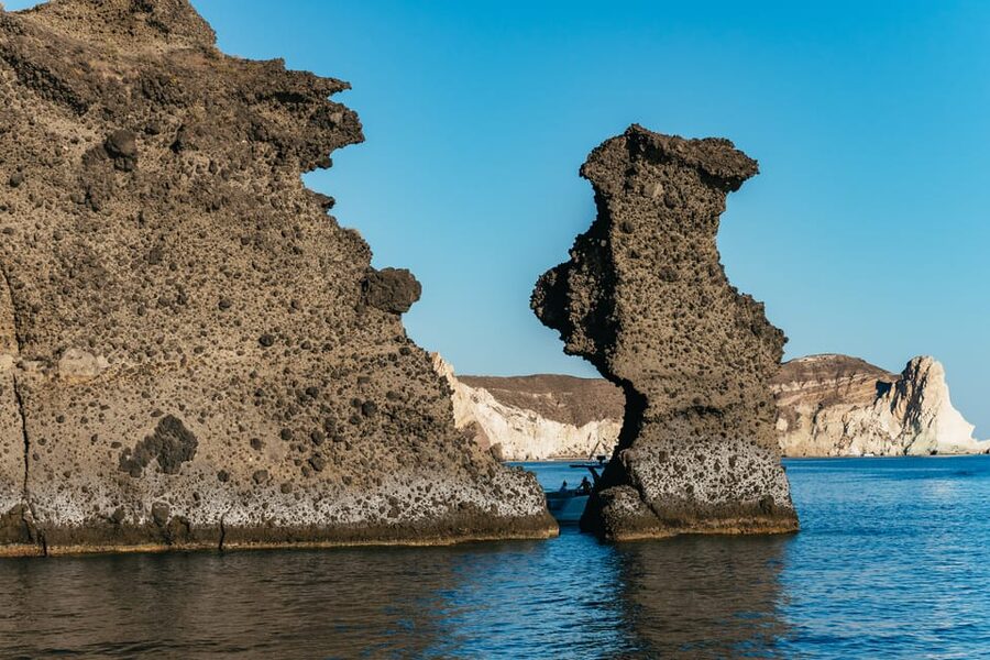 Santorini: Sailing Catamaran Cruise with BBQ and Drinks - The morning cruise for swimmers and sightseers