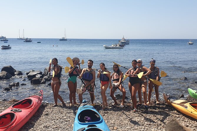 Santorini Sea Kayak - South Discovery, Small Group incl. Sea Caves and picnic - What the $139.07 price really covers