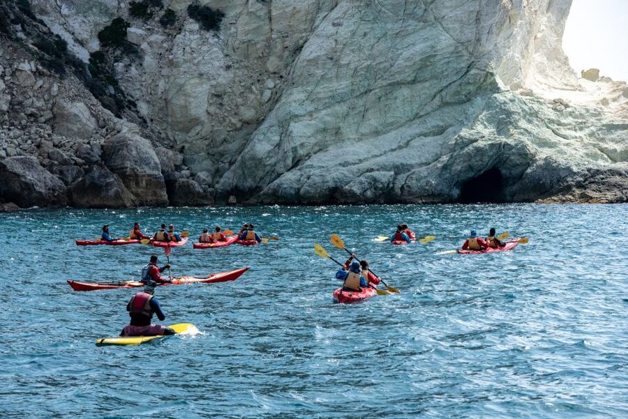Santorini: Sea Kayaking with Light Lunch - Lunch at a local taverna