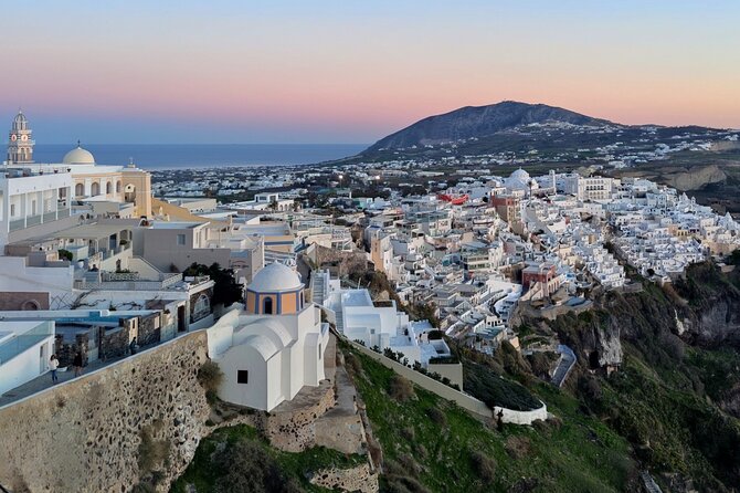 Santorini Shore Excursion: Private Sightseeing Tour - Santo Wines: an optional finish above the caldera