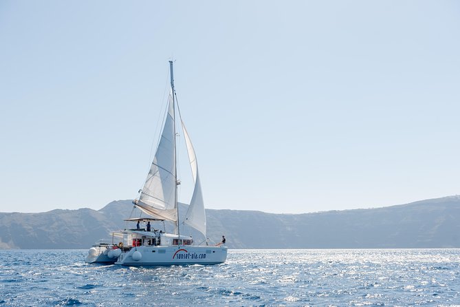 Santorini Small-Group Catamaran Sailing Trip(BBQ,drinks, transfer) - The BBQ, drinks, and onboard atmosphere