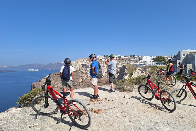Santorini Small Group Guided E-bike Tour & Local Tomato Museum - Megalochori, a village with time for a snack
