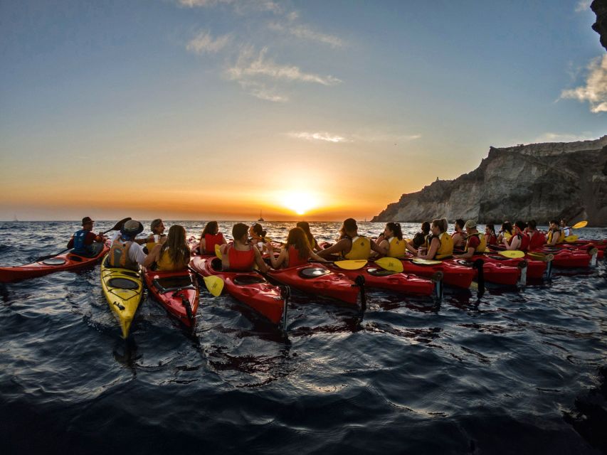 Santorini: Sunset Sea Kayak with Light Dinner - Key points before you book