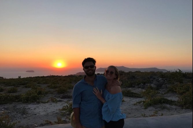 Santorini Sunset Wine Tour with Santo Winery Views - Santo Winery saves the big view for sunset