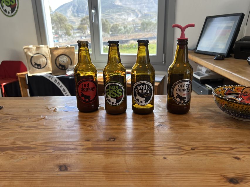 Santorini: Three Wineries and One Brewery Tour with Tastings - Estate Argyros and the modern side of production