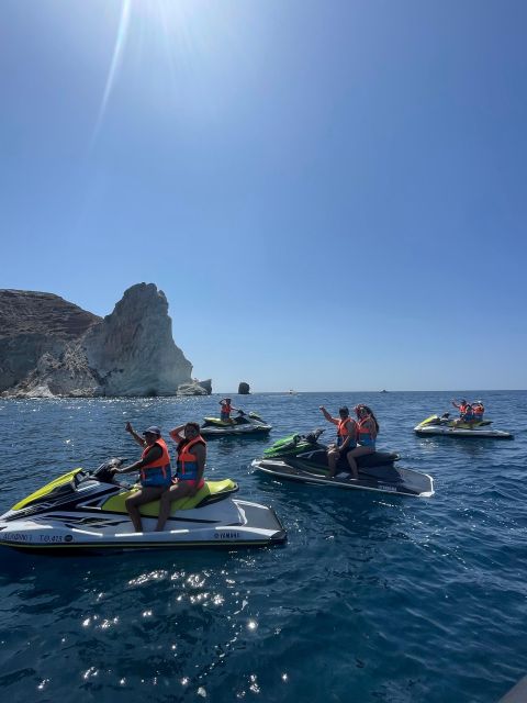 Santorini:Volcanic Beaches Cruise With Jet Ski - Training, safety, and who can drive
