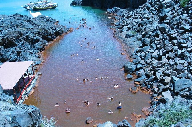 Santorini Volcanic Islands Cruise: Volcano,Hot Springs,Thirassia and Oia Sunset - Palea Kameni and the sulfurous hot springs