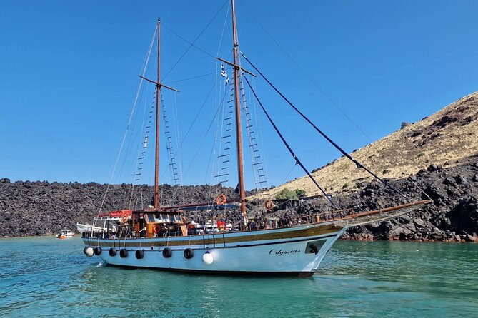 Santorini - Volcano and Hot springs - Nea Kameni and the walk to smoking craters