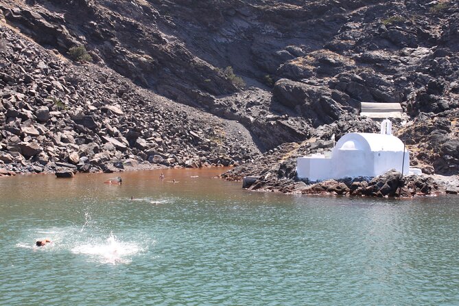 Santorini - Volcano and Hot springs - Palea Kameni and the warm-water swim