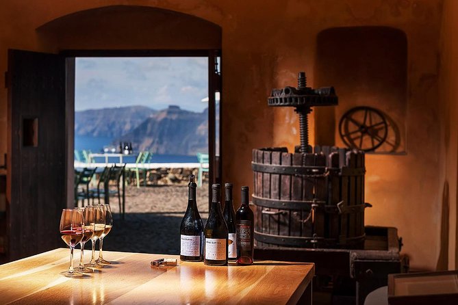 Santorini Wine Tasting and Sunset Getaway Small Group Tour - Koutsogiannopoulos Wine Museum: wine history below ground