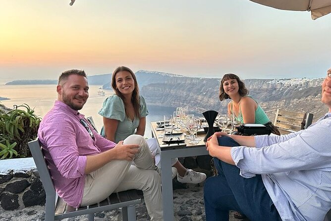 Santorini Wine Tasting: Day or Sunset Private Tour - Gaia Winery begins with four pours and pairings
