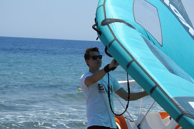 Santorini Wing Foil Surf Lesson for Beginners - Beach practice: learn the wing before the board