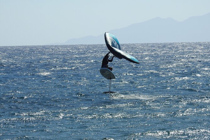 Santorini Wing Foil Surf Lesson for Beginners - The first ride and what success looks like