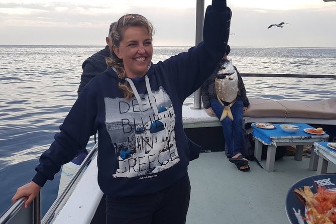 Semi - Private Fishing Tour (transportation included) - Sunset, sea views, and a different side of Santorini