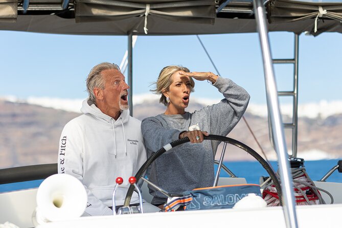 Semi Private Santorini Catamaran Tour - The crew and the feel on board