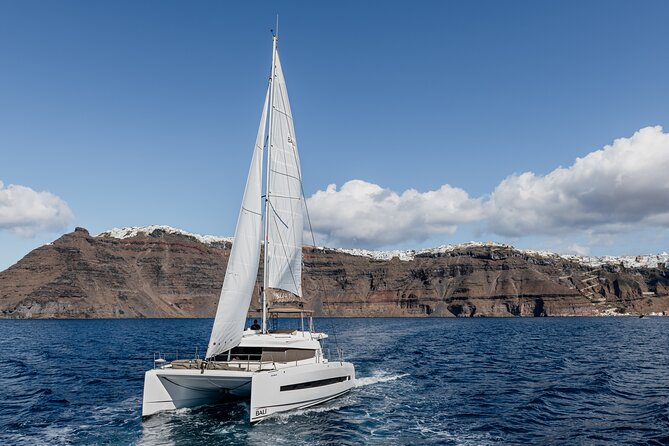 Shared Catamaran Half Day Cruise in Santorini - The Akrotiri Lighthouse and Santorini’s southwest tip