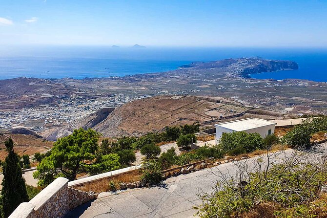 Shore Excursion for Cruise Passengers 4 Hours Private Tour - Prophet Elias Monastery and Santorini from above