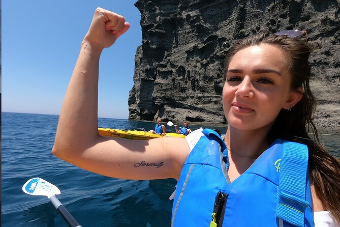 Small-Group Santorini Sea Caves Kayak Trip with Snorkeling & Picnic - What the equipment and pickup really add
