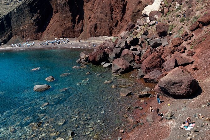 The Best of Santorini: 5-Hour Private Guided Tour of the Island - Perissa Black Sand Beach: a second volcanic shore