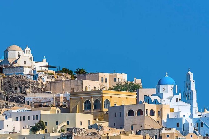 The Highlights of Santorini on a Mini Bus Daily Sunset Tour - Oia, blue domes, narrow paths, and sunset