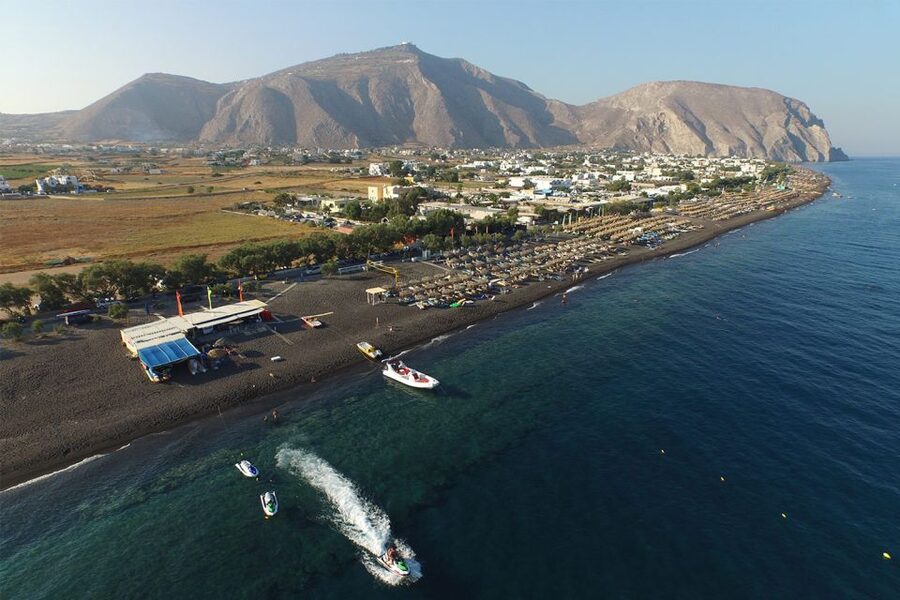 Thera: 4-Hour Santorini Beach Private Tour - Perissa and Perivolos for a longer swim