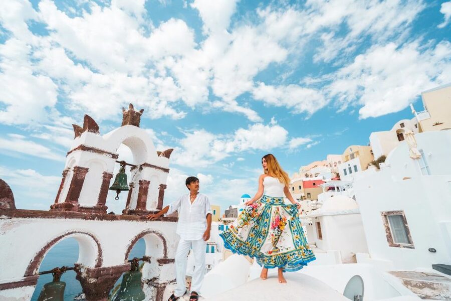 Tour Santorini with a Professional Photographer - Profitis Ilias Monastery and the island’s high point