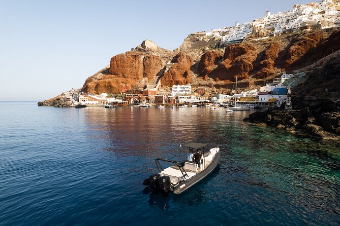 Unique Half-Day Private Motor Boat Cruise in Santorini - Aspronisi, the White Island